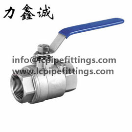 Stainless Steel 2 pc ball valve full port ASME B1.22.1 Pressure 1000PSI 1" NPT female Investment casting from China
