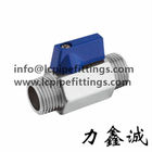Stainless steel Mini valve male thread SS304 SS316 1" 1000WOG npt/pt screw 1/2 inch MINI VALVE MM