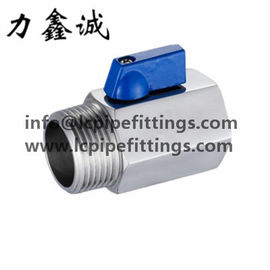 Stainless steel Mini valve female and male 1000WOG/PSI PN63 Threaded NPT/BSP/BSPT SS304/SS316 1/2&quot; 3/4&quot; 1&quot; 11/4&quot; 1 inch