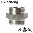 Stainless steel pipe fittings 2 CNC machine parts costomerd fittings made in China