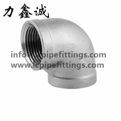 Stainless steel 90 degree elbow FF 90LB ASME/DIN/ISO/JIS SS304 SS316 150# npt/bsp/bspt screw 1/2&quot;/1&quot;/11/2&quot;, 1inch Size
