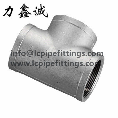 Stainless steel Tee(TB) three way connect SS304 SS316 150lb npt/bsp/bspt thread 1/2 inch Investment Casting