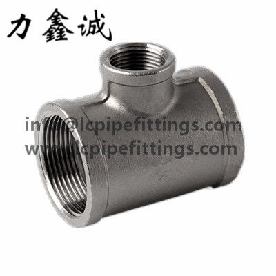 Stainless steel Reduce Tee(RTB) three way connect pipe fittings bsp/npt thread from manufacture of China with low price
