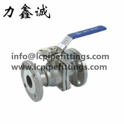 Stainless Steel 2PC FLANGED BALL VALVE WITH HIGH MOUNTING PAD(JIS) JIS 10K FOUR PORT JIS B2002 SCS13A/SCS14A