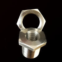 stainless steel lock nut and nipple